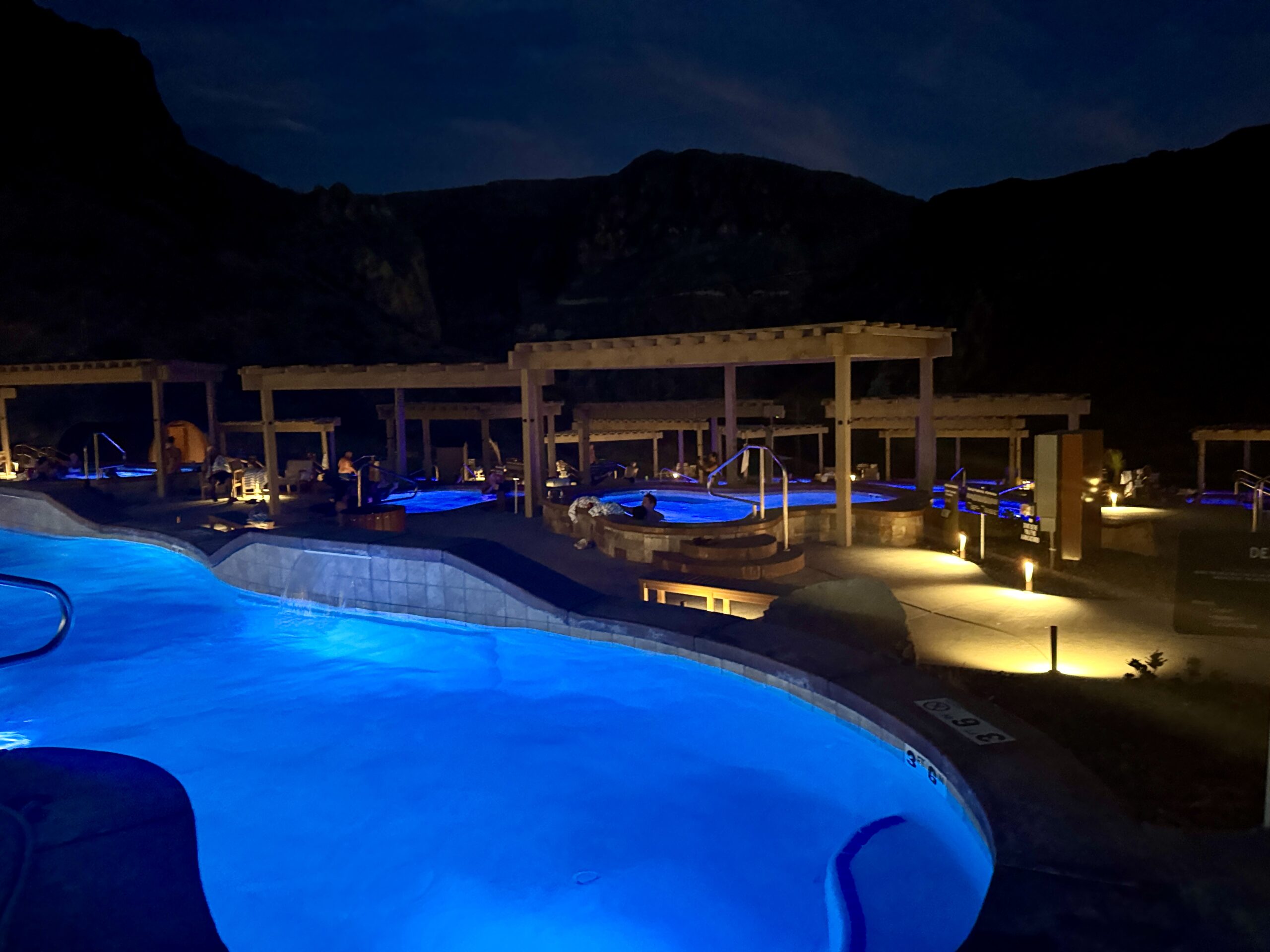 Zion canyon hot springs in la Verkin Utah