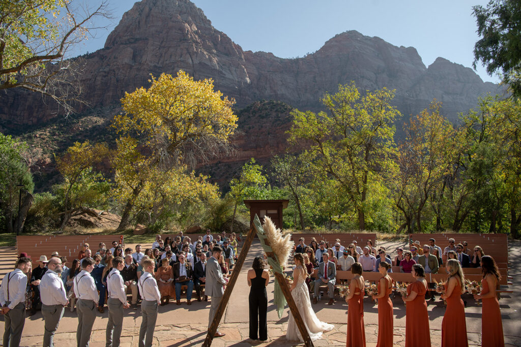 Zion Amphitheater wedding 
